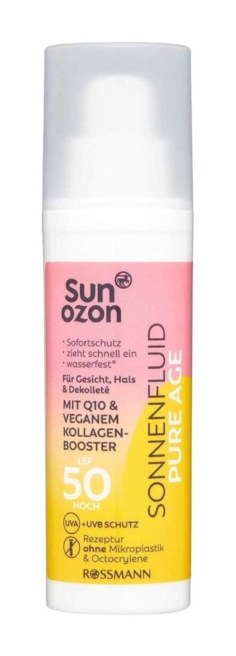 Sunozon 50 Faktör Tüm Ciltler İçin Leke Karşıtı Nemlendirici Yağsız Suya Dayanıklı Yüz Güneş Kremi 50 ml