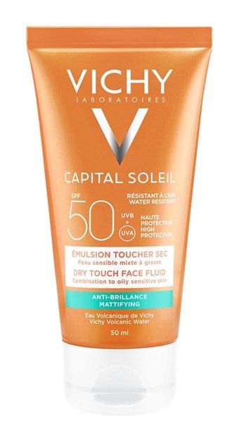 Vichy 50 Faktör Tüm Ciltler İçin Nemlendirici Suya Dayanıklı Yüz Güneş Kremi 50 ml