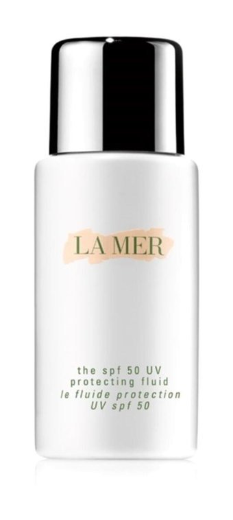 La Mer Pretection Fluid 50 Faktör Tüm Ciltler İçin Leke Karşıtı Nemlendirici Yağsız Suya Dayanıklı Yüz ve Vücut Güneş Kremi 50 ml