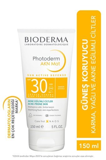 Bioderma 50 Faktör Tüm Ciltler İçin Leke Karşıtı Nemlendirici Yağsız Suya Dayanıklı Yüz ve Vücut Güneş Kremi 150 ml