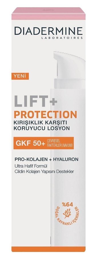 Diadermine 50 Faktör Tüm Ciltler İçin Leke Karşıtı Nemlendirici Yağsız Suya Dayanıklı Yüz Güneş Losyonu 50 ml