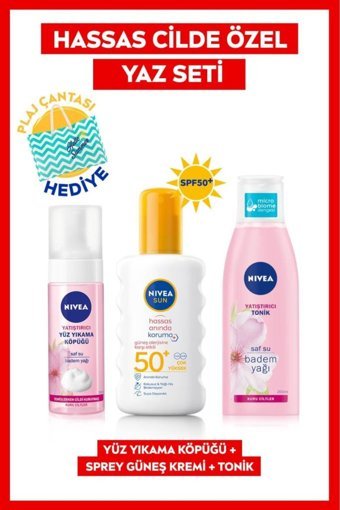 Nivea 50 Faktör Tüm Ciltler İçin Nemlendirici Suya Dayanıklı Yüz Güneş Kremi 200 ml