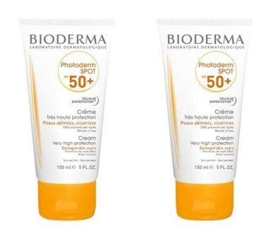 Bioderma Photoderm Spot 50 Faktör Tüm Ciltler İçin Leke Karşıtı Nemlendirici Yağsız Suya Dayanıklı Yüz ve Vücut Güneş Kremi 2x150 ml