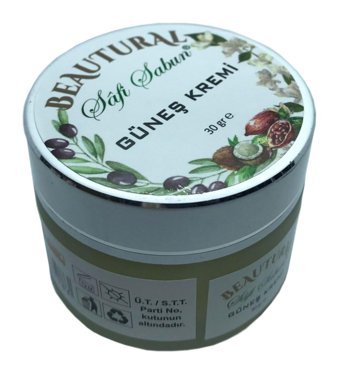 Beautural Safi Sabun 50 Faktör Tüm Ciltler İçin Leke Karşıtı Nemlendirici Yağsız Suya Dayanıklı Yüz ve Vücut Güneş Kremi 50 ml