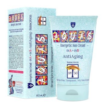 Aquas 50 Faktör Tüm Ciltler İçin Nemlendirici Yaşlanma Karşıtı Suya Dayanıklı Yüz Güneş Kremi 150 ml