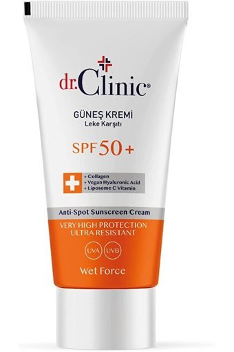 Dr.Clining 50 Faktör Tüm Ciltler İçin Leke Karşıtı Nemlendirici Suya Dayanıklı Yüz Güneş Kremi 50 ml