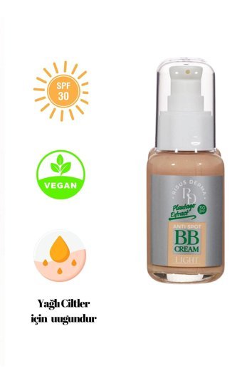 Rd Ri̇sus Derma 30 Faktör Yağlı Ciltler İçin Leke Karşıtı Nemlendirici Yağsız Suya Dayanıklı Yüz ve Vücut Güneş Kremi 50 ml
