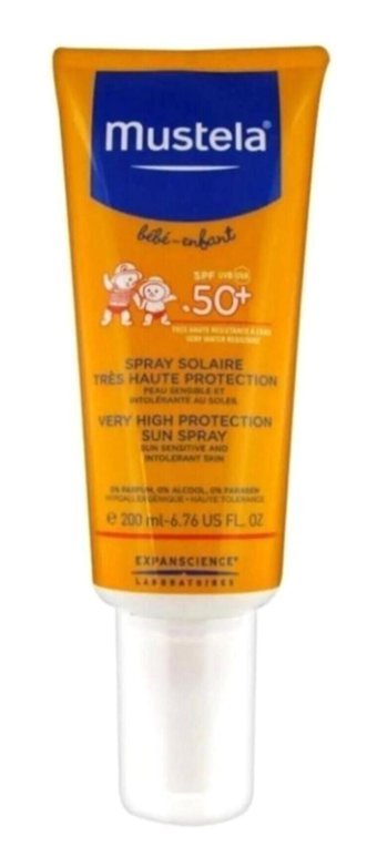 Mustela Very High Protection 50 Faktör Tüm Ciltler İçin Nemlendirici Suya Dayanıklı Yüz Güneş Kremi 200 ml