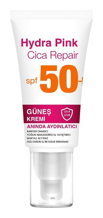 Procsin Hydra Pink 50 Faktör Tüm Ciltler İçin Nemlendirici Suya Dayanıklı Yüz Güneş Kremi 50 ml