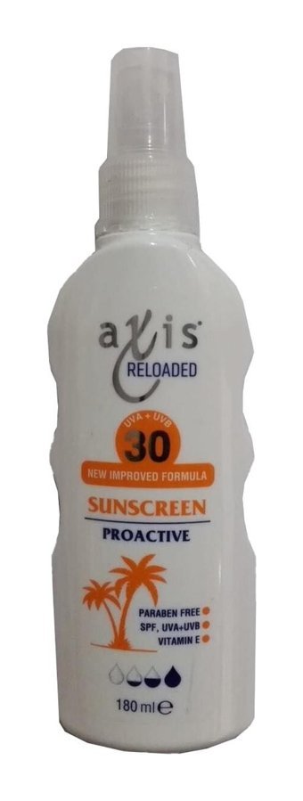 Axis Milch Renkli 30 Faktör Tüm Ciltler İçin Leke Karşıtı Nemlendirici Yağsız Suya Dayanıklı Yüz ve Vücut Güneş Kremi 180 ml