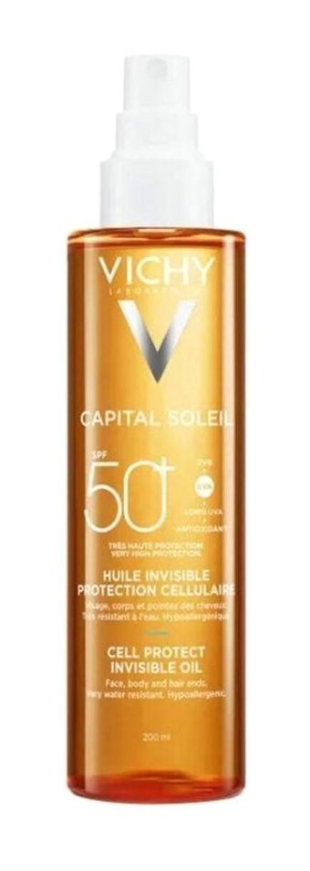 Vichy Soleil 50 Faktör Tüm Ciltler İçin Leke Karşıtı Nemlendirici Yağsız Suya Dayanıklı Yüz ve Vücut Güneş Kremi 200 ml