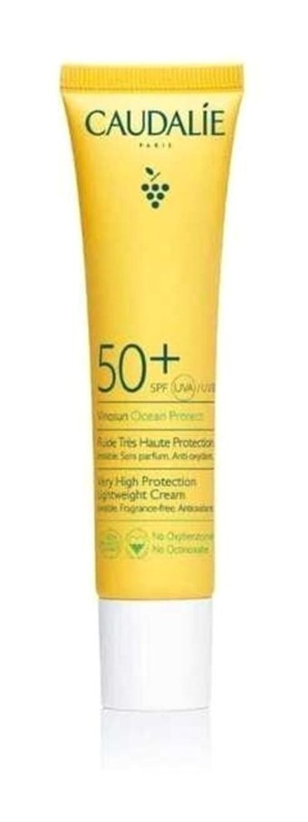 Caudalie 50 Faktör Tüm Ciltler İçin Leke Karşıtı Nemlendirici Yağsız Suya Dayanıklı Yüz Güneş Kremi 50 ml