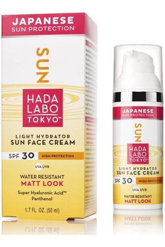 Hada Labo Tokyo Sun 50 Faktör Tüm Ciltler İçin Leke Karşıtı Nemlendirici Yağsız Suya Dayanıklı Yüz Güneş Kremi 50 ml