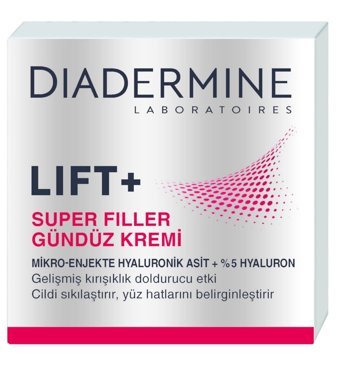 Diadermine Lıft+Super Fıller 50 Faktör Tüm Ciltler İçin Leke Karşıtı Nemlendirici Yaşlanma Karşıtı Yağsız Suya Dayanıklı Yüz Güneş Kremi 50 ml
