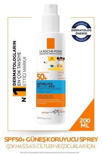 La Roche Posay Anthelios 50 Faktör Tüm Ciltler İçin Nemlendirici Suya Dayanıklı Yüz Güneş Kremi 200 ml