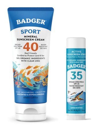 Badger Clear 40 Faktör Tüm Ciltler İçin Nemlendirici Suya Dayanıklı Yüz Güneş Kremi 87 ml