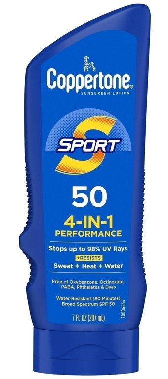 Coppertone 50 Faktör Tüm Ciltler İçin Leke Karşıtı Nemlendirici Yağsız Suya Dayanıklı Yüz ve Vücut Güneş Losyonu 50 ml