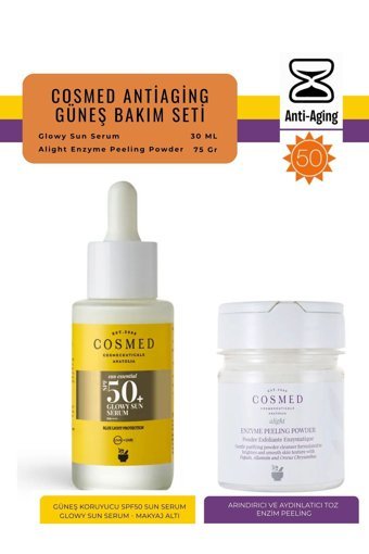 Cosmed 50 Faktör Tüm Ciltler İçin Leke Karşıtı Nemlendirici Yağsız Suya Dayanıklı Yüz ve Vücut Güneş Kremi 50 ml