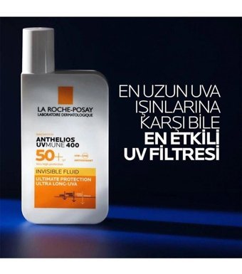 La Roche Posay 50 Faktör Tüm Ciltler İçin Nemlendirici Suya Dayanıklı Yüz ve Vücut Güneş Kremi 50 ml