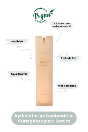 Uriid Neroli Garden Fresh 50 Faktör Tüm Ciltler İçin Nemlendirici Suya Dayanıklı Yüz Güneş Kremi 50 ml