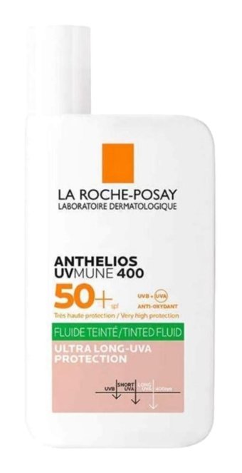 La Roche Posay Control Fluid Renkli 50 Faktör Hassas Ciltler İçin Leke Karşıtı Nemlendirici Suya Dayanıklı Yüz Güneş Kremi 50 ml