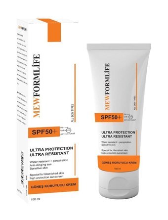 Mew Form Li̇fe 50 Faktör Tüm Ciltler İçin Nemlendirici Suya Dayanıklı Yüz Güneş Kremi 100 ml