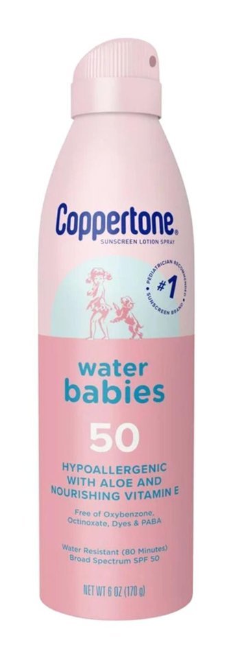 Coppertone Water Babies 50 Faktör Tüm Ciltler İçin Nemlendirici Suya Dayanıklı Yüz Güneş Kremi 50 ml