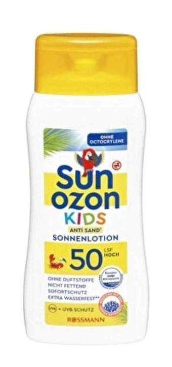 Sunozon Sun 50 Faktör Tüm Ciltler İçin Leke Karşıtı Nemlendirici Yağsız Suya Dayanıklı Yüz ve Vücut Güneş Losyonu 200 ml