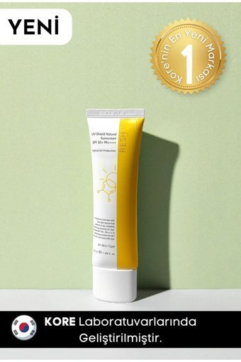 Resh Lab Uv Shield Natural 50 Faktör Tüm Ciltler İçin Leke Karşıtı Nemlendirici Suya Dayanıklı Yüz Güneş Kremi 50 ml