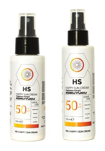 Hs Sun Cream 50 Faktör Tüm Ciltler İçin Leke Karşıtı Nemlendirici Yağsız Suya Dayanıklı Yüz ve Vücut Güneş Kremi 50 ml