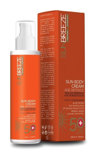 Sun Breeze Sunbreeze 50 Faktör Tüm Ciltler İçin Leke Karşıtı Nemlendirici Yağsız Suya Dayanıklı Yüz ve Vücut Güneş Kremi 50 ml