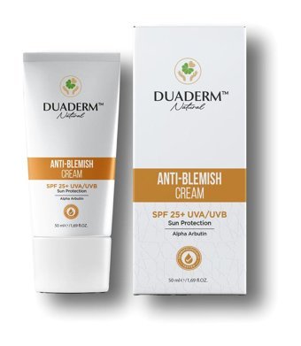 Duaderm Natural 50 Faktör Tüm Ciltler İçin Leke Karşıtı Nemlendirici Yağsız Suya Dayanıklı Yüz Güneş Kremi 50 ml