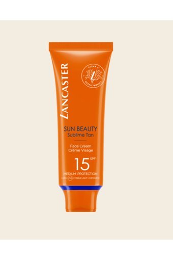 Lancaster Sun 50 Faktör Tüm Ciltler İçin Leke Karşıtı Nemlendirici Yağsız Suya Dayanıklı Yüz Güneş Kremi 50 ml