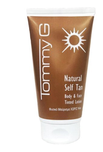 Tommy G Self Tan Renkli 50 Faktör Tüm Ciltler İçin Nemlendirici Kapatıcılı Suya Dayanıklı Yüz ve Vücut Güneş Losyonu 150 ml