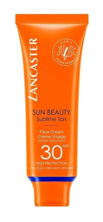 Lancaster 30 Faktör Tüm Ciltler İçin Nemlendirici Yağsız Suya Dayanıklı Yüz ve Vücut Güneş Kremi 50 ml