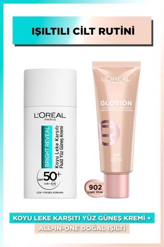 L'Oreal Paris 50 Faktör Tüm Ciltler İçin Leke Karşıtı Nemlendirici Yağsız Suya Dayanıklı Yüz Güneş Kremi 50 ml