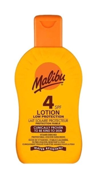 Malibu 50 Faktör Tüm Ciltler İçin Nemlendirici Suya Dayanıklı Yüz Güneş Losyonu 200 ml