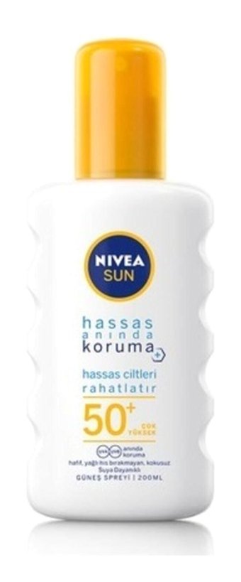 Nivea 50 Faktör Hassas Ciltler İçin Nemlendirici Suya Dayanıklı Yüz Güneş Kremi 50 ml