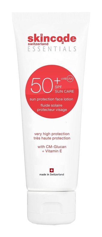 Skincode 50 Faktör Tüm Ciltler İçin Nemlendirici Suya Dayanıklı Yüz Güneş Losyonu 100 ml