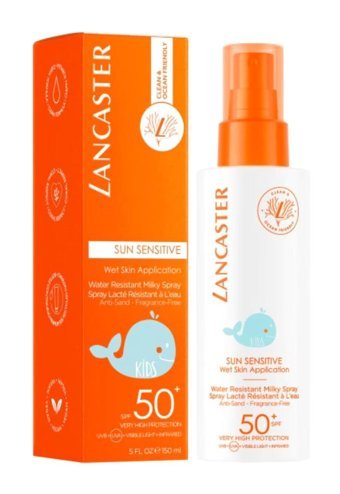 Lancaster 50 Faktör Hassas Ciltler İçin Nemlendirici Suya Dayanıklı Yüz ve Vücut Güneş Kremi 150 ml