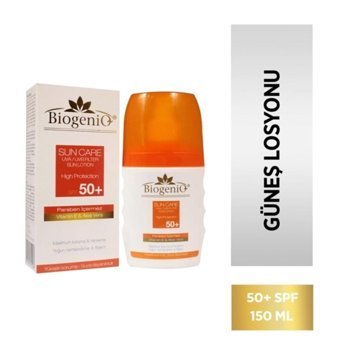 Biogeniq Biogeniq 50 Faktör Tüm Ciltler İçin Leke Karşıtı Nemlendirici Yağsız Suya Dayanıklı Yüz ve Vücut Güneş Kremi 150 ml