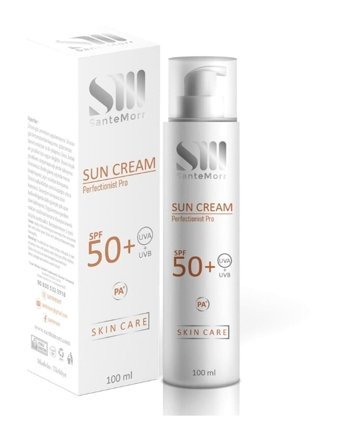 Santemorr 50 Faktör Tüm Ciltler İçin Nemlendirici Suya Dayanıklı Yüz Güneş Kremi 100 ml