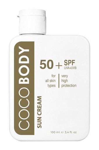 Coco Body 50 Faktör Tüm Ciltler İçin Leke Karşıtı Nemlendirici Yağsız Suya Dayanıklı Yüz Güneş Kremi 100 ml