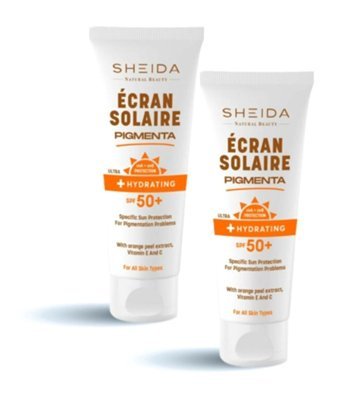 Sheida Solaire 50 Faktör Tüm Ciltler İçin Leke Karşıtı Nemlendirici Yağsız Suya Dayanıklı Yüz ve Vücut Güneş Kremi 75 ml