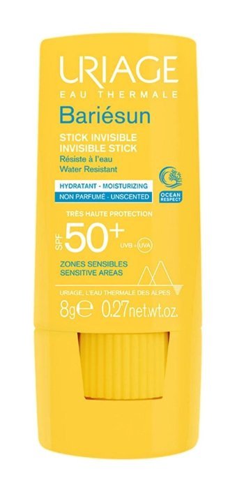 Uriage Bariesun Stick 50 Faktör Tüm Ciltler İçin Leke Karşıtı Nemlendirici Yağsız Suya Dayanıklı Yüz ve Vücut Güneş Kremi 8 ml
