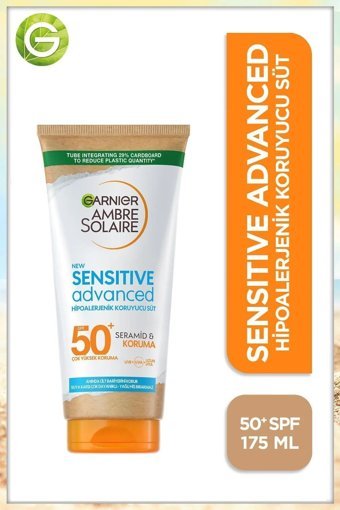 Garnier Ambre Solaire 50 Faktör Tüm Ciltler İçin Nemlendirici Suya Dayanıklı Yüz Güneş Kremi 175 ml