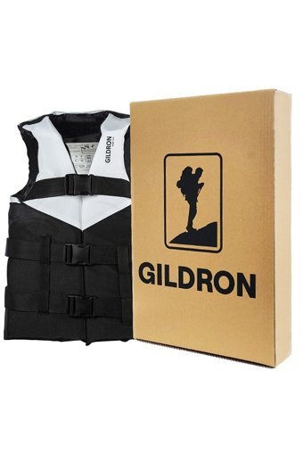 Gildron GDR-101 50 Newton Sertifikalı Profesyonel Yetişkin Siyah - Gri L Can Yeleği