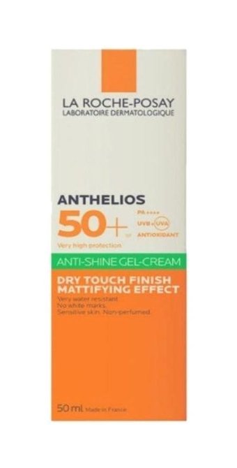 La Roche Posay Anthelios Anti shine Gel 50 Faktör Tüm Ciltler İçin Nemlendirici Suya Dayanıklı Yüz Güneş Kremi 50 ml
