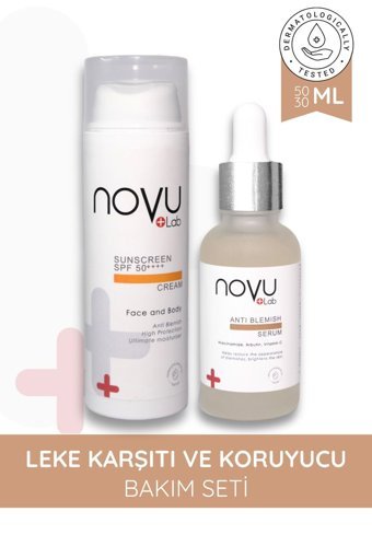 Novulab 50 Faktör Tüm Ciltler İçin Leke Karşıtı Nemlendirici Suya Dayanıklı Yüz Güneş Kremi 50 ml