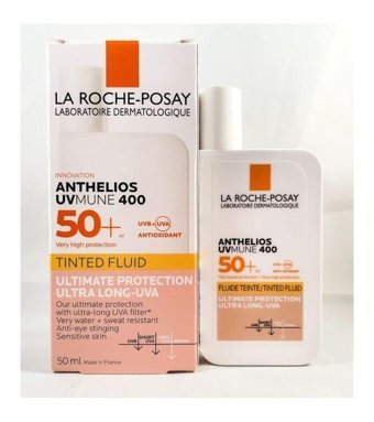 La Roche Posay Anthelios Renkli 50 Faktör Tüm Ciltler İçin Leke Karşıtı Nemlendirici Yağsız Suya Dayanıklı Yüz Güneş Kremi 50 ml